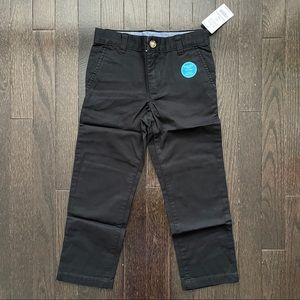 NWT Carters Black Flat Front Uniform Pants in 5T